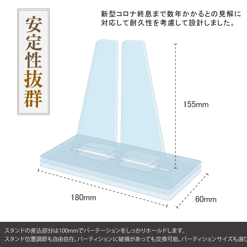 看板通販サインキングダム / [日本製] 板厚5mm対応 飛沫防止 透明 