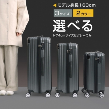 スーツケース キャリーケース M 中型 旅行カバン 超軽量 約60L 4輪 キャスター TMAロック キャリーバッグ 旅行バッグ 4〜7日 1年間保証 sk-msw24