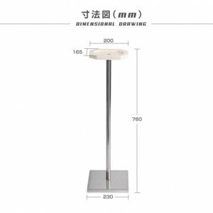 【送料無料】人工大理石　5色 アルコール消毒液ポンプスタンド看板 組み立て式(説明書付き) H760mm(aps-h760)