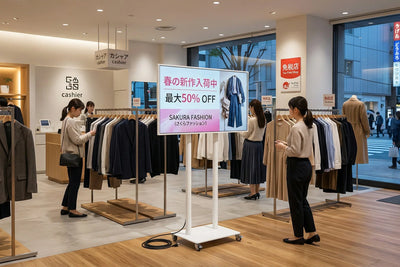 屋内用スタンド付きデジタルサイネージ