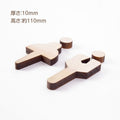 [代引き不可]木製ドアプレート 木製サイン　mtoi03 2