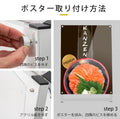 A型スタンド看板 A1サイズ 化粧ビスタイプ 片面仕様 屋内対応 耐候 軽量 アルミフレーム スタイリッシュ スタンドサイン 店舗用看板 シルバー aas-a1s 5