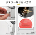 A型スタンド看板 A2サイズ 化粧ビスタイプ 片面仕様 屋内対応 耐候 軽量 アルミフレーム スタイリッシュ スタンドサイン 店舗用看板 シルバー aas-a2s 5