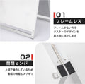A型スタンド看板 A1サイズ 化粧ビスタイプ 両面仕様 屋内対応 耐候 軽量 アルミフレーム スタイリッシュ スタンドサイン 店舗用看板 シルバー aas-a1d 3