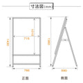 A型LEDライトパネル 風対策セット B1 片面 シルバー・ブラック 3set-alp-b1s 2
