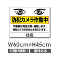 W600xH450mm カメラ録画中 監視カメラ作動中 パネル看板 camera-205 1