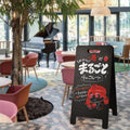 A型ブラックボード 黒板 両面 チョーク マーカー兼用 看板 店舗用 メニュー看板 スタンド WBD-1000 3