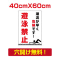 プレート看板 アルミ複合板 遊泳禁止 注意看板 屋外使用 Attention-37 1
