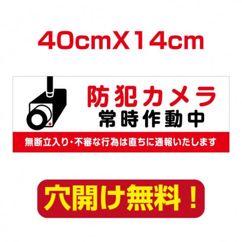 アルミ複合板　プレート看板 看板 標識 40*14cm camera-34