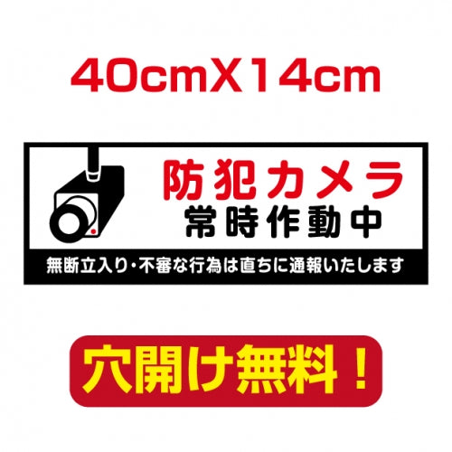 アルミ複合板　プレート看板 看板 標識 40*14cm camera-37