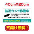 アルミ複合板　プレート看板 看板 標識 40*20cm camera-43 1