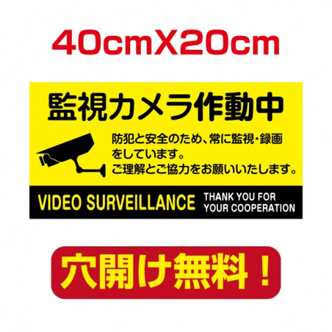 アルミ複合板　プレート看板 看板 標識 40*20cm camera-44