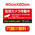 アルミ複合板　プレート看板 看板 標識 40*20cm camera-45 1
