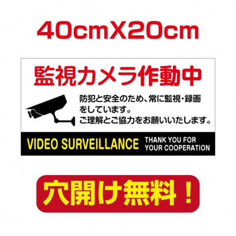 アルミ複合板　プレート看板 看板 標識 40*20cm camera-46