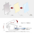 ポスターフレーム 屋外用 A1 四辺開閉式 シルバー/ブラック/ライトブラウン 壁付 グリップ W640×H885mm PG-A1 3
