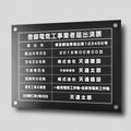 浄化槽工事業者登録票 W45cmxH35cm 選べる4書体 Jokaso-sil-stl-sil 3