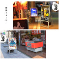 A型スタンド看板 A1 片面表示 屋外対応 防風 風対策セット 付属品付き 2点セット シルバー ブラック 木目 2set-jc-a1-s 8