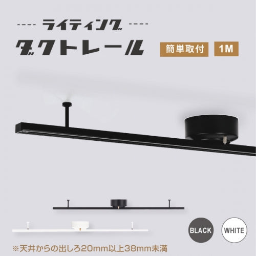 ライティングレール 1m 配線ダクトレール おしゃれ シーリングライト clt1000