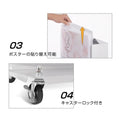 LED看板 電飾スタンド看板 内照式スタンド看板 楕円型 W490×H1060mm 店舗用 屋外看板 シルバー ブラック ゴールド adoe-led1060 4