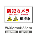 防犯カメラ 監視中 パネル看板 プレート看板 W600xH350mm camera-272 1