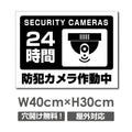 防犯カメラ作動中 パネル看板 プレート看板 W400xH300mm camera-309 1