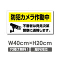 W400xH200mm 防犯カメラ作動中 パネル看板 プレート看板  camera-318 1