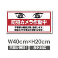 W400xH200mm 防犯カメラ作動中 パネル看板 プレート看板  camera-320 1