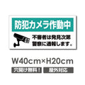 W400xH200mm 防犯カメラ作動中 パネル看板 プレート看板  camera-325 1