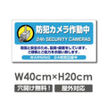 W400xH200mm 防犯カメラ作動中 パネル看板 プレート看板  camera-329 1