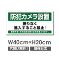 W400xH200mm 防犯カメラ設置 パネル看板 プレート看板  camera-332 1