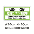 W400xH200mm 防犯カメラ作動中 パネル看板 プレート看板  camera-333 1