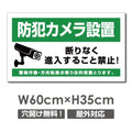 防犯カメラ設置 パネル看板 プレート看板 W600xH350mm camera-355 1