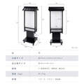 電飾スタンド看板 和風 印刷シート貼込タイプ 両面表示 高さ135cm 青海波/麻の葉/桧垣/黒 ts-wf-10-m 4