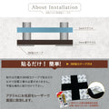 表札 戸建て W式 ガラス色 アクリル 彫刻加工屋外 gs-nmpl-1067 5