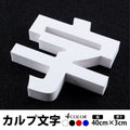 カルプ文字 立体文字 漢字 縦40cm×厚さ3cm 浮き文字 屋外対応 切文字 サイン看板 karupu-b400 1