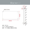 会社銘板 クリニック 白アクリル化粧ビス止め gs-pl-white-400-200 5