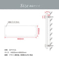会社銘板 クリニック 白アクリル化粧ビス止め gs-pl-white-600-200 4