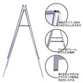 A型スタンド看板 B2サイズ 両面仕様 屋外対応 耐候 軽量 アルミフレーム 折りたたみ式 スタンドサイン 店舗用看板 W560×H770mm シルバー b2-d 3