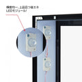 LEDマグネット式スタンド 防水 電飾看板 W450xH1090mm T-LED-450-BK 3