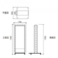 LED看板 電飾スタンド看板 回転式 内照式 店舗用 屋外看板 W700×H1580mm シルバー ブラック TL-S550 9