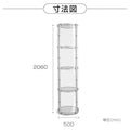 LEDタワーショーケース シルバー ライト付き タワー型 LEDTTCASE-50S 2