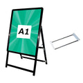 A型スタンド看板 A1 片面表示 屋外対応 防風 風対策セット 付属品付き 2点セット シルバー ブラック 木目 2set-jc-a1-s 7