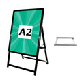 A型スタンド看板 A2 片面表示 屋外対応 防風 風対策セット 付属品付き 2点セット シルバー ブラック 木目 2set-jc-a2-s 9