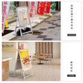 A型スタンド看板 A2 片面表示 屋外対応 防風 風対策セット 付属品付き 2点セット シルバー ブラック 木目 2set-jc-a2-s 6