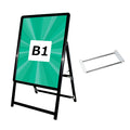 A型スタンド看板 B1 片面 屋外対応 防風 風対策セット 付属品付き 2点セット シルバー ブラック 木目 店舗用看板 2SET-JC-B1-S 5