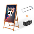 A型スタンド看板 A1 片面 屋外対応 防風 風対策セット 3色展開 シルバー ブラック 木目 店舗用看板 3SET-JC-A1-S 10