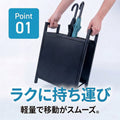 アンブレラスタンド 傘立て スリム 省スペース 持ち手付き 金属製 スチール製 防錆 水はけ 4本収納 玄関・店舗用 4ks-530 2