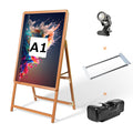 A型スタンド看板 A1 片面 屋外対応 防風 風対策セット 4点セット 3色展開 店舗用看板 シルバー ブラック 木目 4SET-JC-A1-S 10