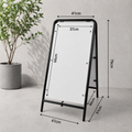 日本製 屋外対応 折り畳み型 スチール製A型スタンド掲示板屋両面表示H790mm OKINA-AISR-790 7