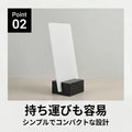 スチール製ブロックボード スタンドサイン 木板 H600mm サインスタンド 店舗用 BBS-60A 3